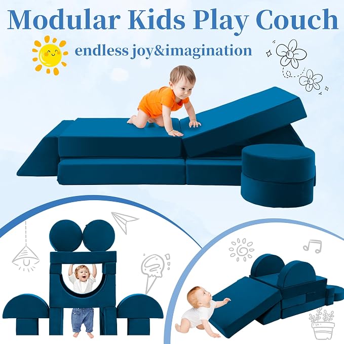 Edbuosy Toddler Couch Kids Sofa Modular - Image 4