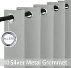 Yakamok Room Darkening Curtains 62x63 inch Length Light Grey-Living Room | 2 - Image 3