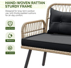 YITAHOME L-Shaped Patio Furniture Set, All-Weather Rattan Outdoor Conversation - Image 8