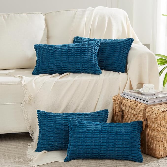 Fancy Homi 4 Packs Decorative Throw Pillow Covers by Fancy+Homi