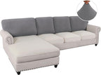 H.VERSAILTEX Backrest Cushion Covers Sectional Couch Back Cushion Covers - Image 2