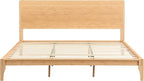 Merax King Size Bamboo Platform Bed, Mid-Century Modern Bed Frame - Image 6