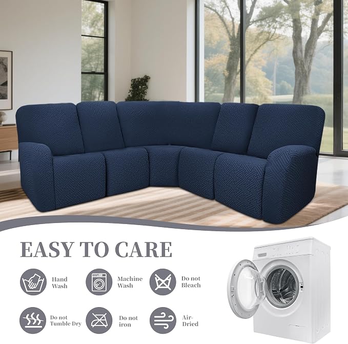 100% Waterproof Sectional Recliner Couch Covers - Image 8