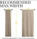 NICETOWN 2 Panels Blackout Curtains, Rod Pocket Thermal Insulated Drapes - Image 3