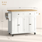 HOMCOM Kitchen Island Cart - Image 7