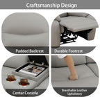 Power Recliner Sofa Set with LED, Air Leather Living Room Furniture Set - Image 4