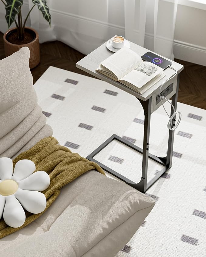 C-Shaped Side Table for Couch - Image 8