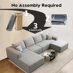 135.4" Cloud Modular Sectional Sofa - Image 4