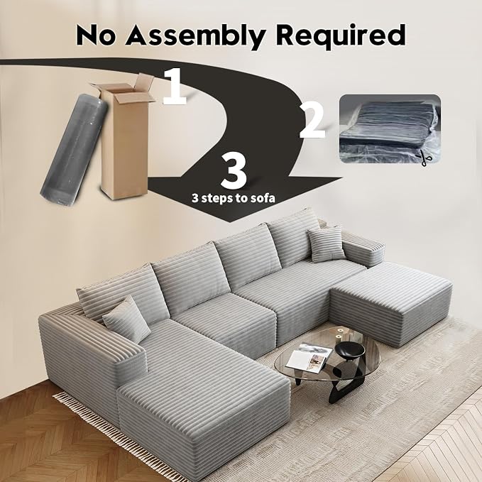 135.4" Cloud Modular Sectional Sofa - Image 4