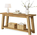 LITTLE TREE 70.9" Solid Wood Console Table - Image 3