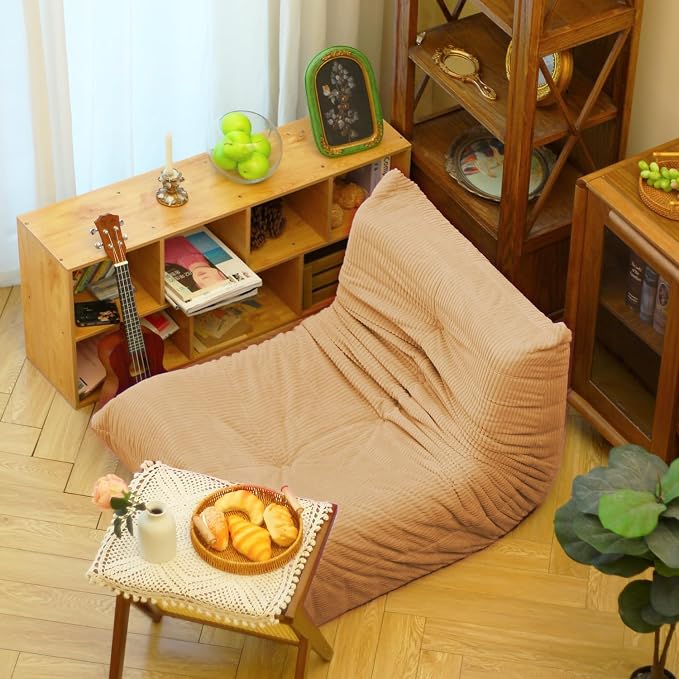 N&V Fireside Floor Sofa- Mid-Century Modern Armless Lounge Chair - Image 4