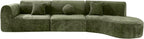 Merax 3-Piece 140" Sectional Modular Sofa Set, 4 Seat Curved Modern Cloud Couch - Image 7