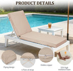 72x21x4in Lounge Cushions for Outdoor Furniture, Outdoor Lounge Chair Cushions - Image 3