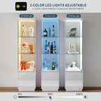 HNEBC Corner Glass Display Cabinet - Image 4