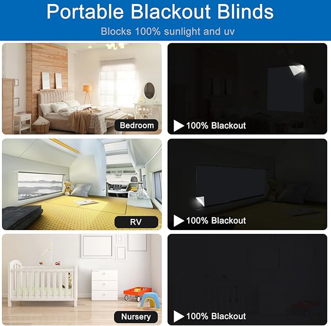 BirdNest 100% Blackout Blind Magnetic Blackout Window Cover 79 x 57Inch - Image 4