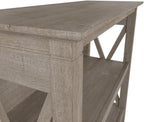 Bush Home Key West Small 2 Shelf Bookcase in Washed Gray, Compact Home Organizer - Image 5