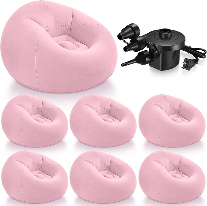 Realspring 6 9 12 Pcs Inflatable Bean Bag Chairs by Realspring