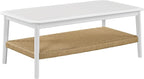 Alaterre Furniture Calais 48 Inch Rectangular Wood Coffee Table - Image 8