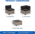 Patio Furniture Sets, 7-Piece Outdoor Patio Furniture - Image 8