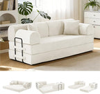79'' Convertible Sofa Bed, 6 in 1 Folding Floor Futon Couch Sleeper by QQR