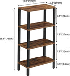 TUTOTAK Small Side Table, Narrow End Table, Skinny Sofa Table, Slim Nightstand - Image 3
