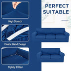 HunnmingRe Sofa Covers for 3 Cushion Couch Stretch Sofa and Loveseat Covers Set - Image 4