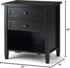 SIMPLIHOME Warm Shaker Bedside Table - Image 14