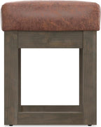 SIMPLIHOME Milltown Small Ottoman Bench - Image 10