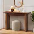 AVZEAR Mid Century Narrow Entryway Console Table, 43.3" Fluted Wood Couch Table by AVZEAR