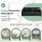 YOUDENOVA 2 Piece Set Comfy Sofa Couch, 2 3-Seater Sofa - Image 7