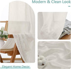 Chyhomenyc Semi Sheer Curtains 63 Inch Length 2 Panels - Image 8