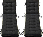 2 Pack 80x26 Inch Folding Chaise Lounge Cushion Quick Dry by AMCATON