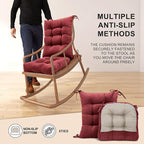 Lokex Rocking Chair Cushion Only, Tufted Non-Slip Comfortable Rocking Chair - Image 6