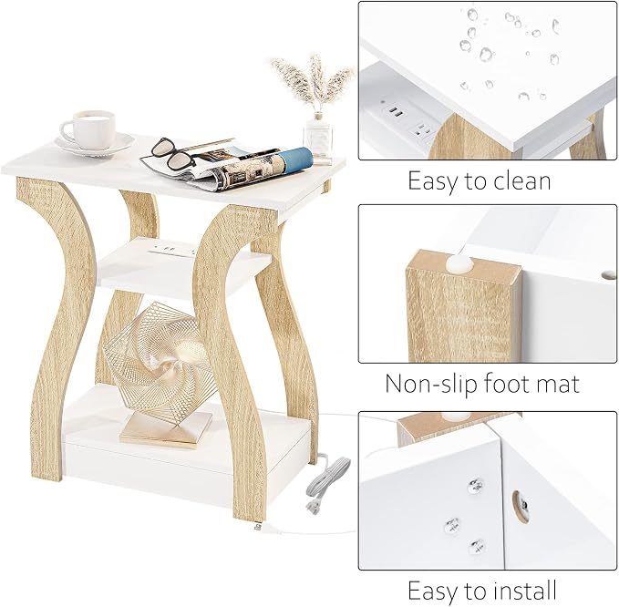 FROMJBEST End Table Set of 2 - Image 8