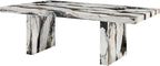 Roundhill Furniture Cavira Modern Faux Marble Dining Table - Image 9