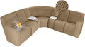 ALIECOM 100% Waterproof Recliner Sectional Couch Covers L Shape Stretch Corner by ALIECOM