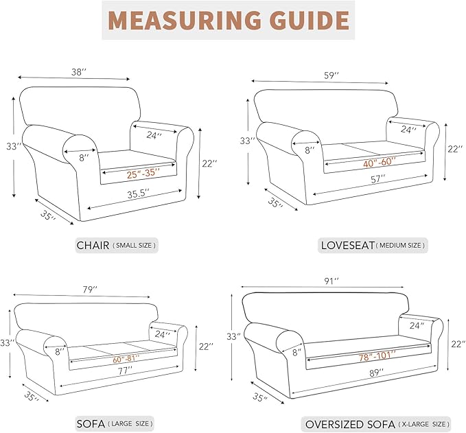 Easy-Going 100% Waterproof Chair Couch Cover, Stretch Jacquard Sofa Cover | - Image 6