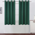Dark Green Bedroom Blackout Curtains/52 x 54 Inch Long/Set of 2 Curtain by Lemomo