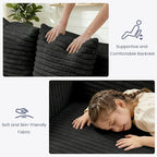 3-in-1 Convertible Sofa Bed: Boneless Loveseat Sleeper & Folding Couch Bed - Image 5
