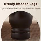 30-Inch Round Storage Ottoman, Modern Ottoman Coffee Table - Image 5