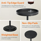 HOOBRO Small Round Side Table, Drink Table, Coffee Martini Table - Image 7