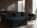 108" Oversized Cloud Sectional Couch, Comfort U Shaped Sofa by VYUXWO
