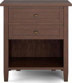 SIMPLIHOME Warm Shaker Bedside Table - Image 5