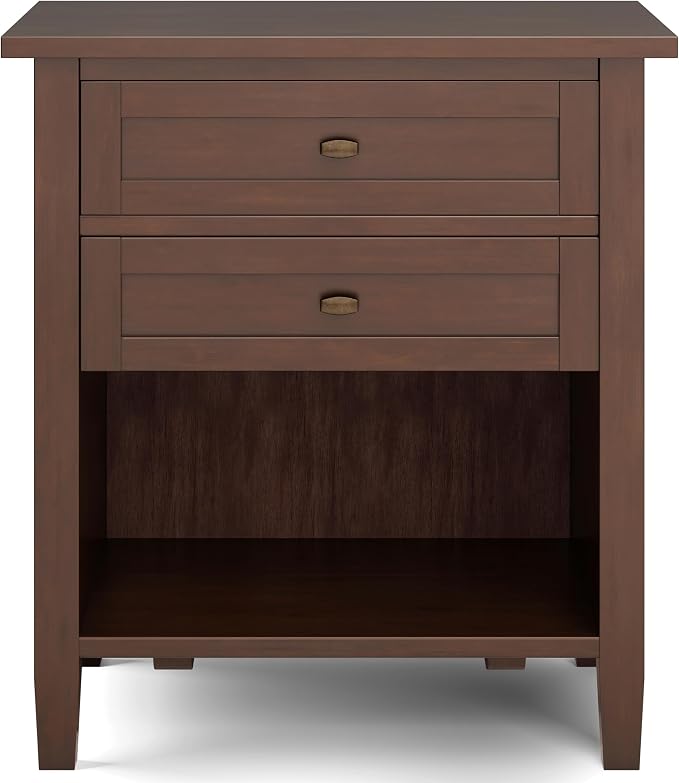 SIMPLIHOME Warm Shaker Bedside Table - Image 5