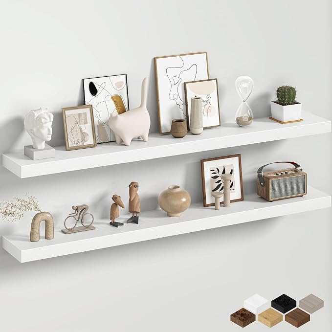 Fun Memories 48 Inch Floating Shelves by FunMemories