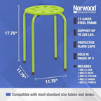 Norwood Commercial Furniture Stacking Stools - Image 3