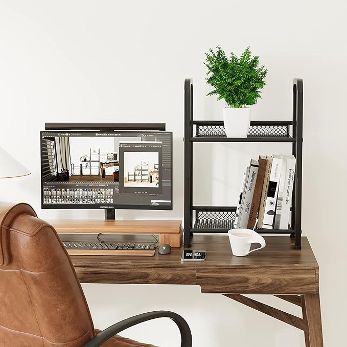Bookshelf Storage Shelf Bookcase Freestanding Storage Stand - Image 4