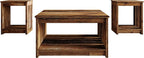 HOME DESIGN Nashua 3 Piece Coffee Table Set - Image 3