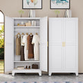 erosoei 71 "Metal Armoire Wardrobe Closet, Steel Clothing Storage Cabinet by erosoei