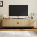 ONBRILL 86.6" TV Stand with Power Outlet by ONBRILL